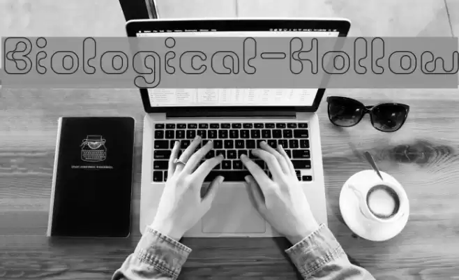 Biological-Hollow Font examples