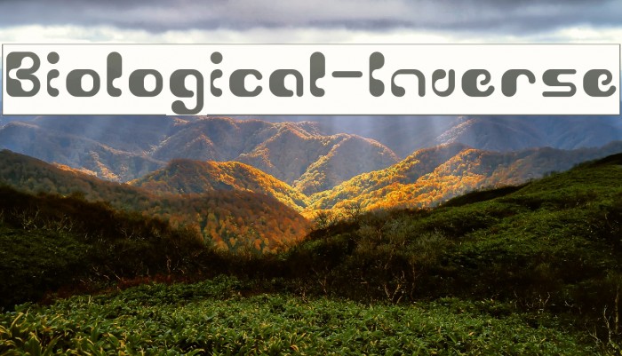 Biological-Inverse Font examples