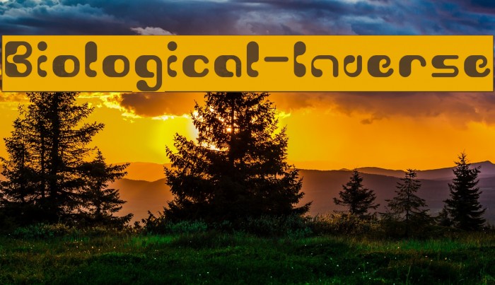 Biological-Inverse Font examples