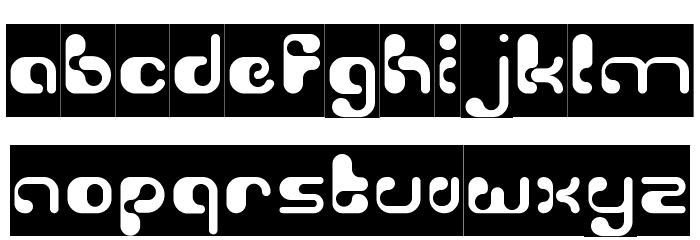 Biological-Inverse Font LOWERCASE