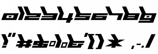 Biomechanic Font OTHER CHARS