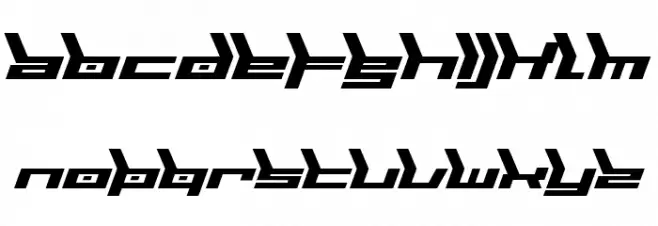 Biomechanic Шрифта ВЕРХНИЙ