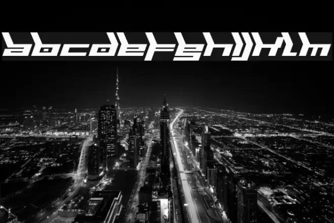 Biomechanic Font examples