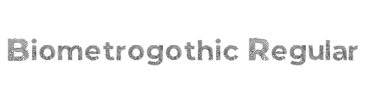 Biometro_gothic Regular Fuentes