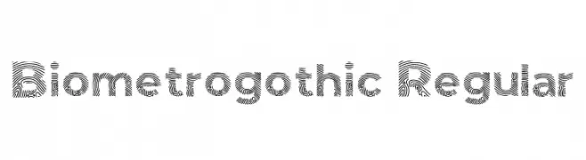 Biometro_gothic Regular  Frei Schriftart Herunterladen