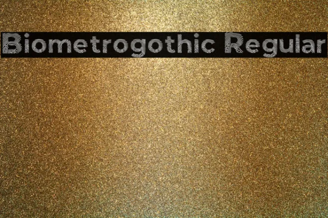 Biometro_gothic Regular Example 1