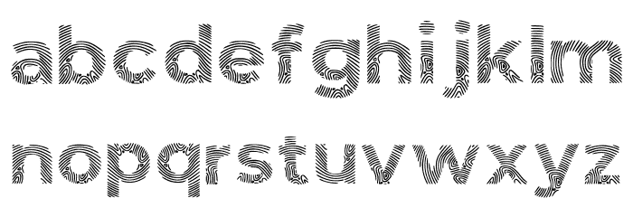 Biometro_gothic Regular Font LOWERCASE