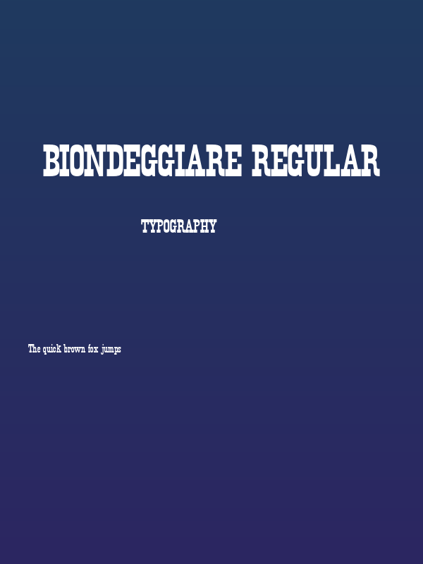 Biondeggiare Regular Poster
