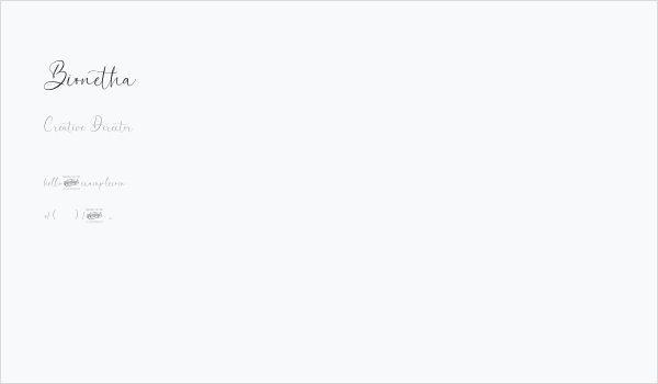 Bionetha Business Card