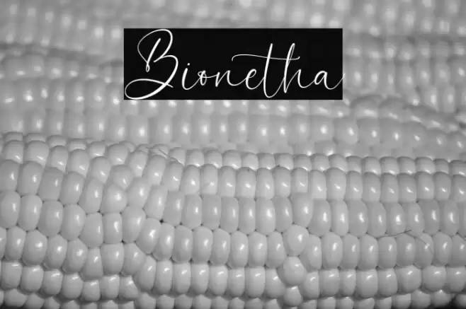 Bionetha Font examples