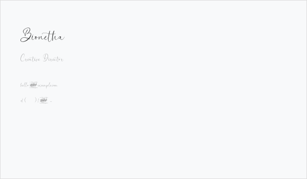 Bionetha Business Card