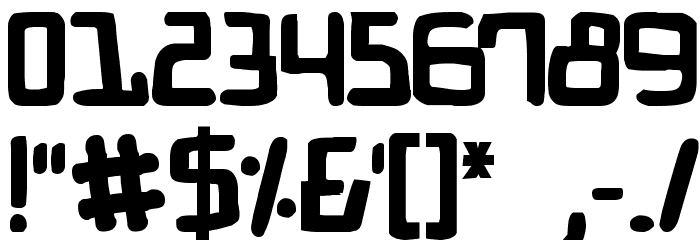Bionic Comic Bold Font OTHER CHARS