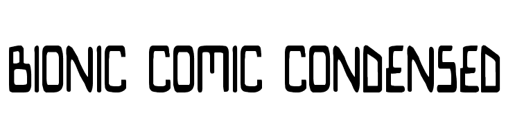 Bionic Comic Condensed  font caratteri gratis