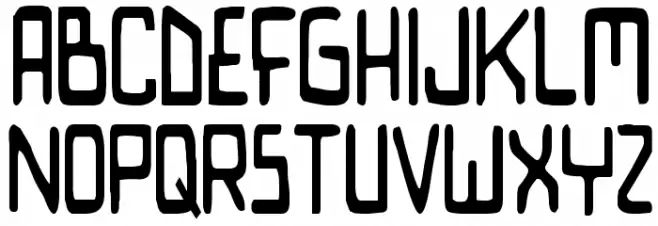 Bionic Comic Condensed フォント 小文字
