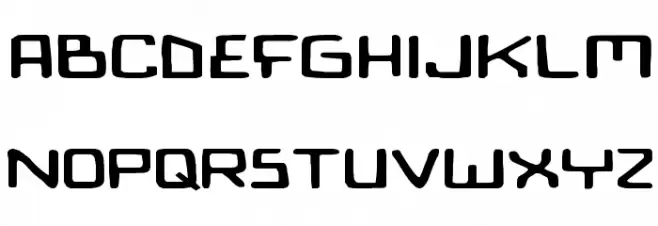 Bionic Comic Expanded Schriftart Kleinbuchstaben