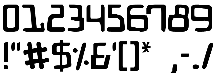 Bionic Comic Font OTHER CHARS