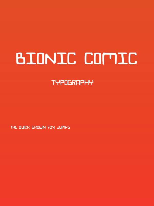 Bionic Comic Poster