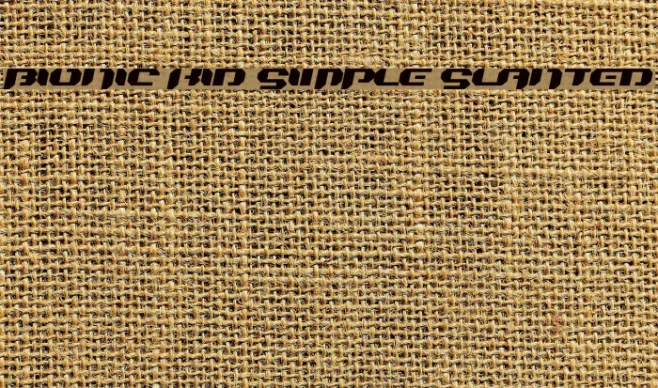 Bionic Kid Simple Slanted Example 2