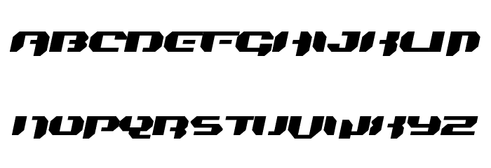 Bionic Kid Simple Slanted Font LOWERCASE
