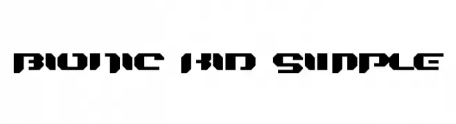 Bionic Kid Simple  Free Fonts Download
