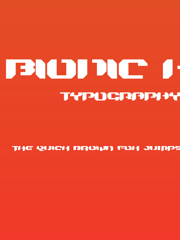 Bionic Kid Simple Poster