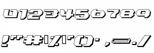 Bionic Kid Slanted 3d خط محارف أخرى