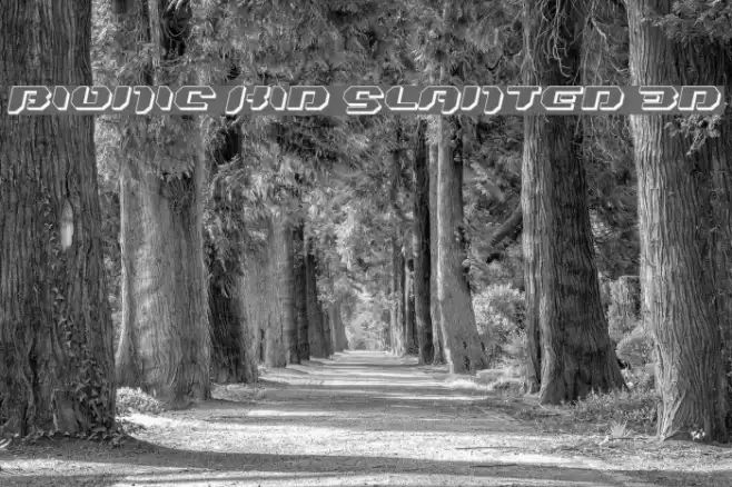 Bionic Kid Slanted 3d خط examples