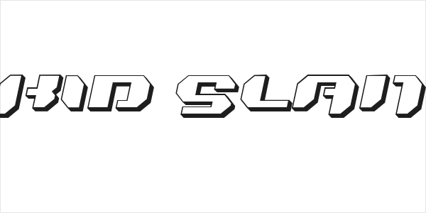 Bionic Kid Slanted 3d Logo