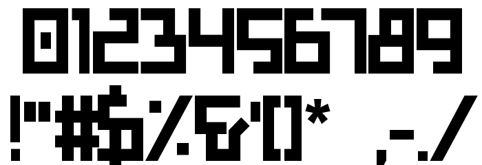 Bionic Type Bold Font OTHER CHARS