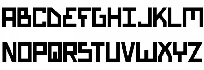 Bionic Type Bold Шрифта ВЕРХНИЙ