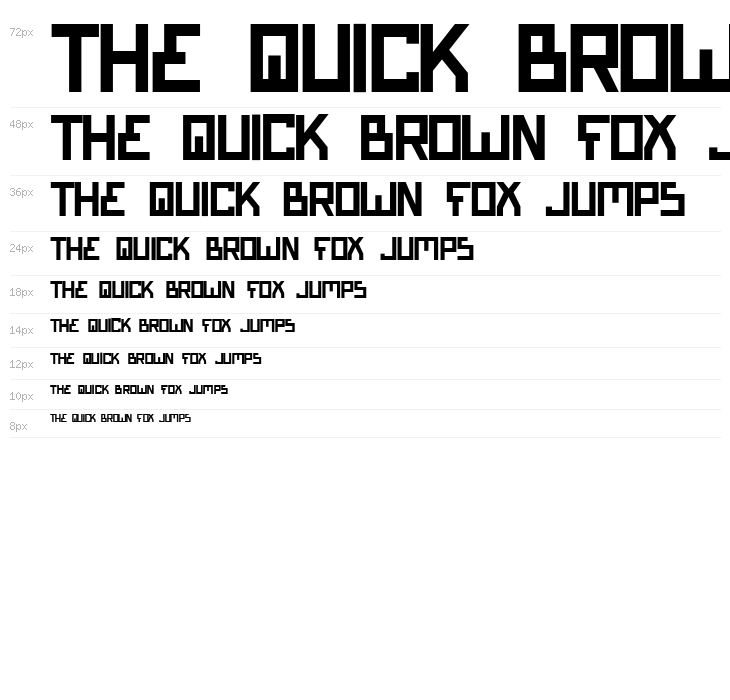 Bionic Type Bold Waterfall