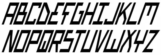 Bionic Type Cond Italic خط أحرف كبيرة