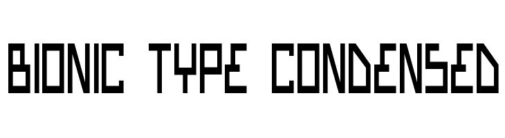 Bionic Type Condensed  لخطوط تنزيل