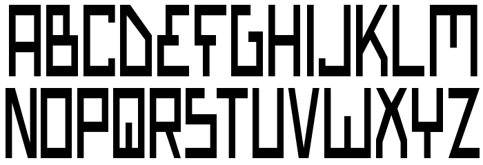 Bionic Type Condensed Font LOWERCASE