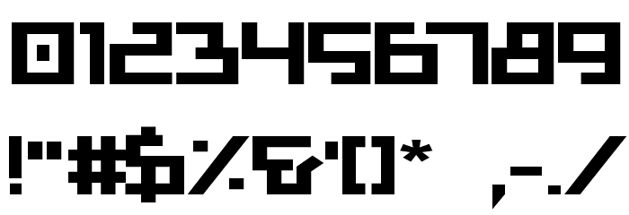 Bionic Type Expanded Bold Font OTHER CHARS