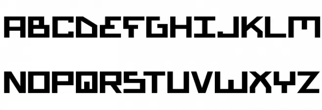 Bionic Type Expanded Bold 字体 大写
