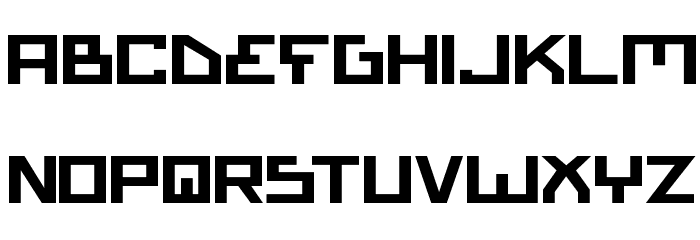 Bionic Type Expanded Bold Font LOWERCASE