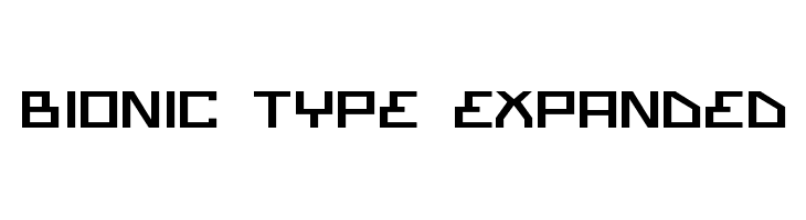 Bionic Type Expanded لخطوط تنزيل