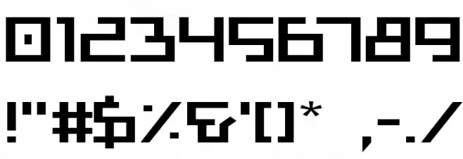 Bionic Type Expanded Schriftart Anderer Schreiben