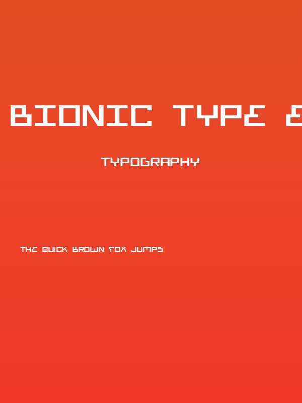Bionic Type Expanded Poster