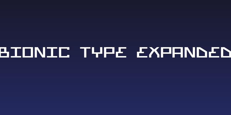 Bionic Type Expanded Social Header
