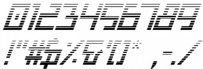 Bionic Type Grad Italic Font OTHER CHARS