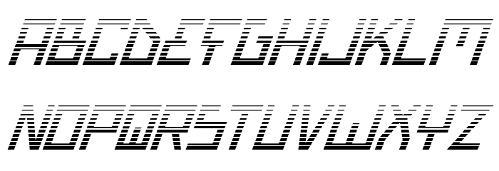 Bionic Type Grad Italic Font LOWERCASE