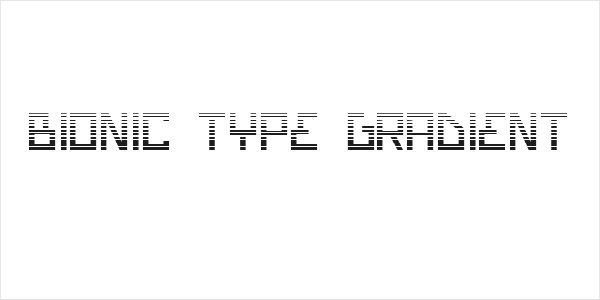 Bionic Type Gradient Logo