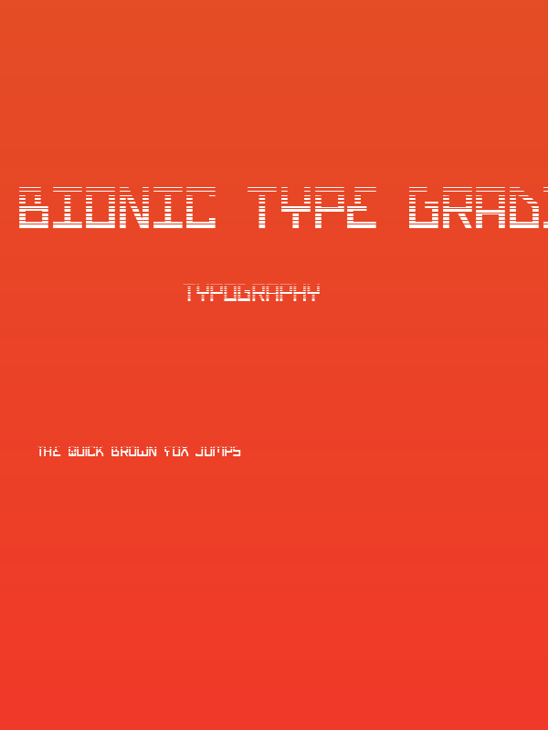 Bionic Type Gradient Poster
