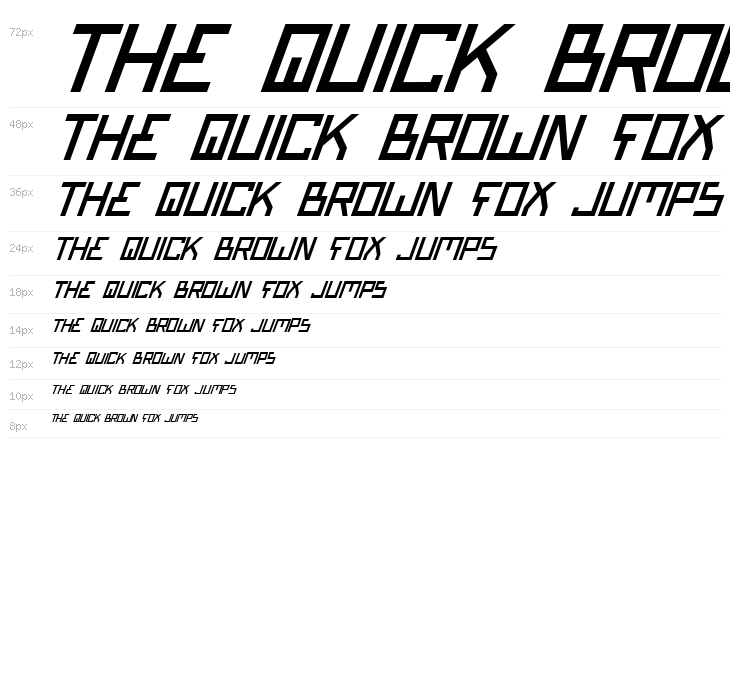 Bionic Type Italic Waterfall