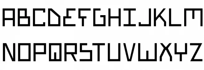 Bionic Type Light फ़ॉन्ट अपरकेस