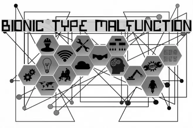 Bionic Type Malfunction Font examples
