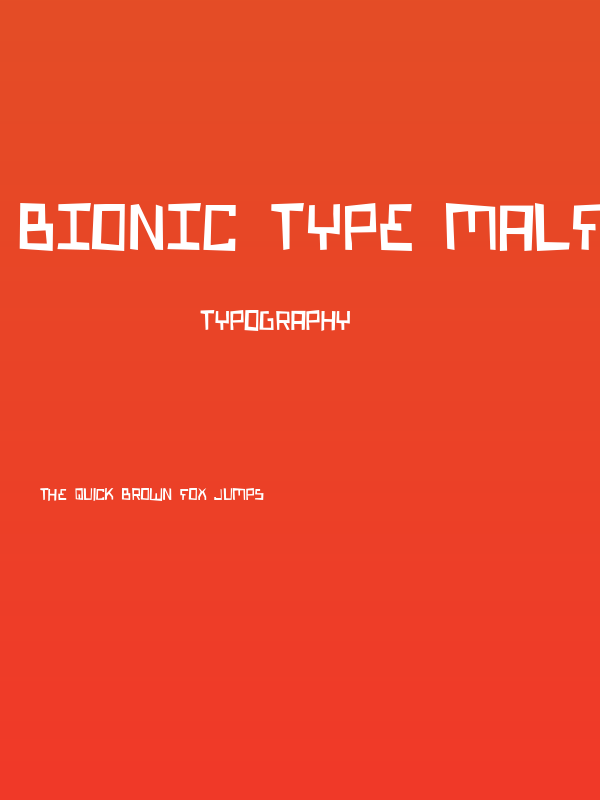 Bionic Type Malfunction Poster