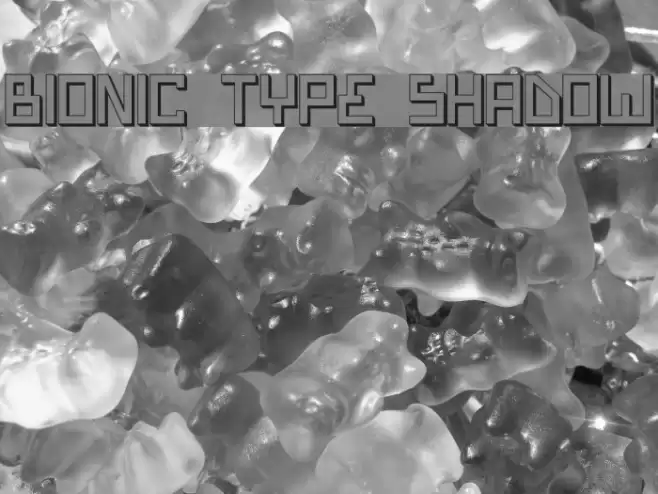 Bionic Type Shadow フォント examples